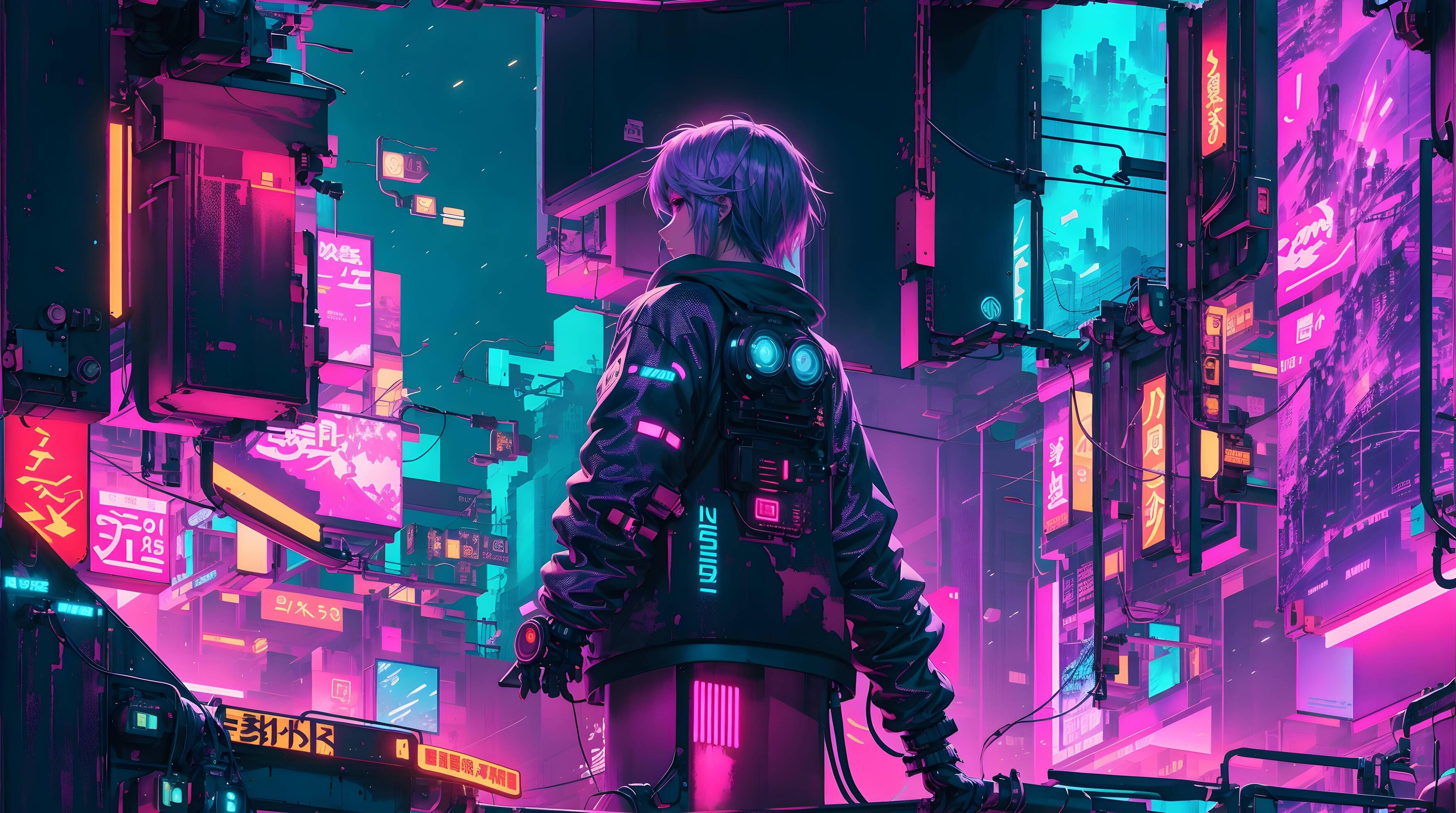 霓虹守夜人海报